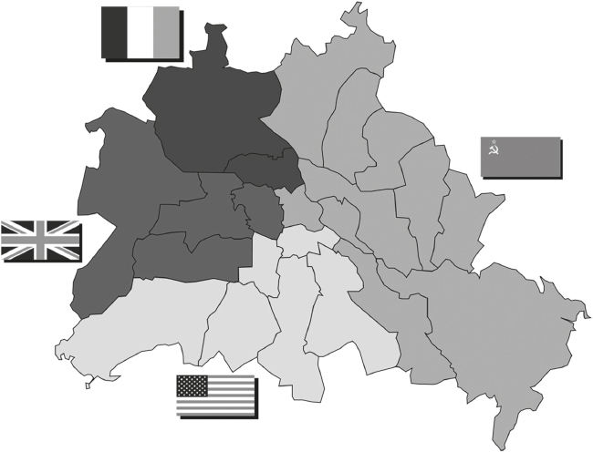 The division of Berlin into the Allied Occupation Sectors created meandering - photo 5