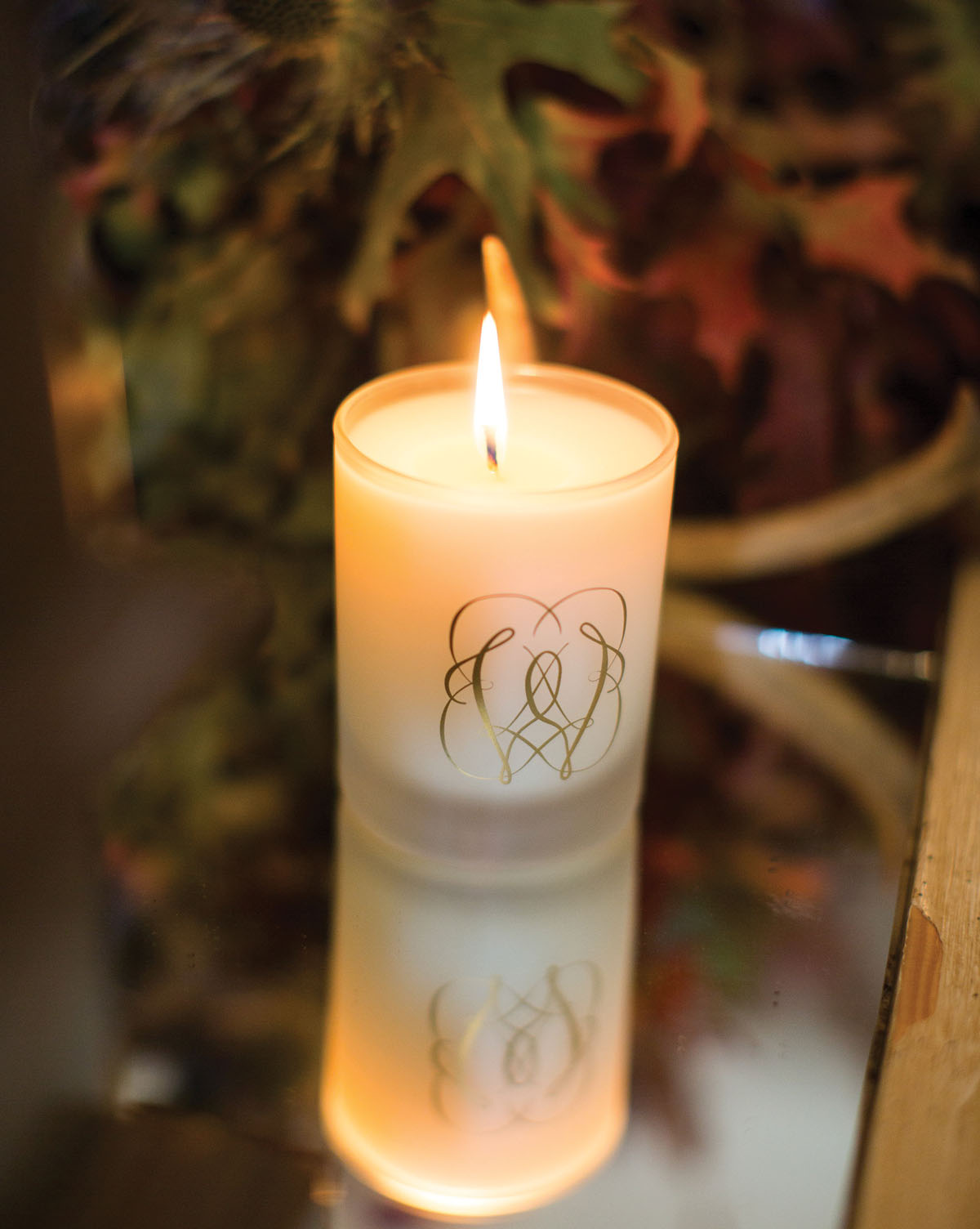 Monogram candle from Niven Morgan Photography by John Cain Sargent The - photo 7