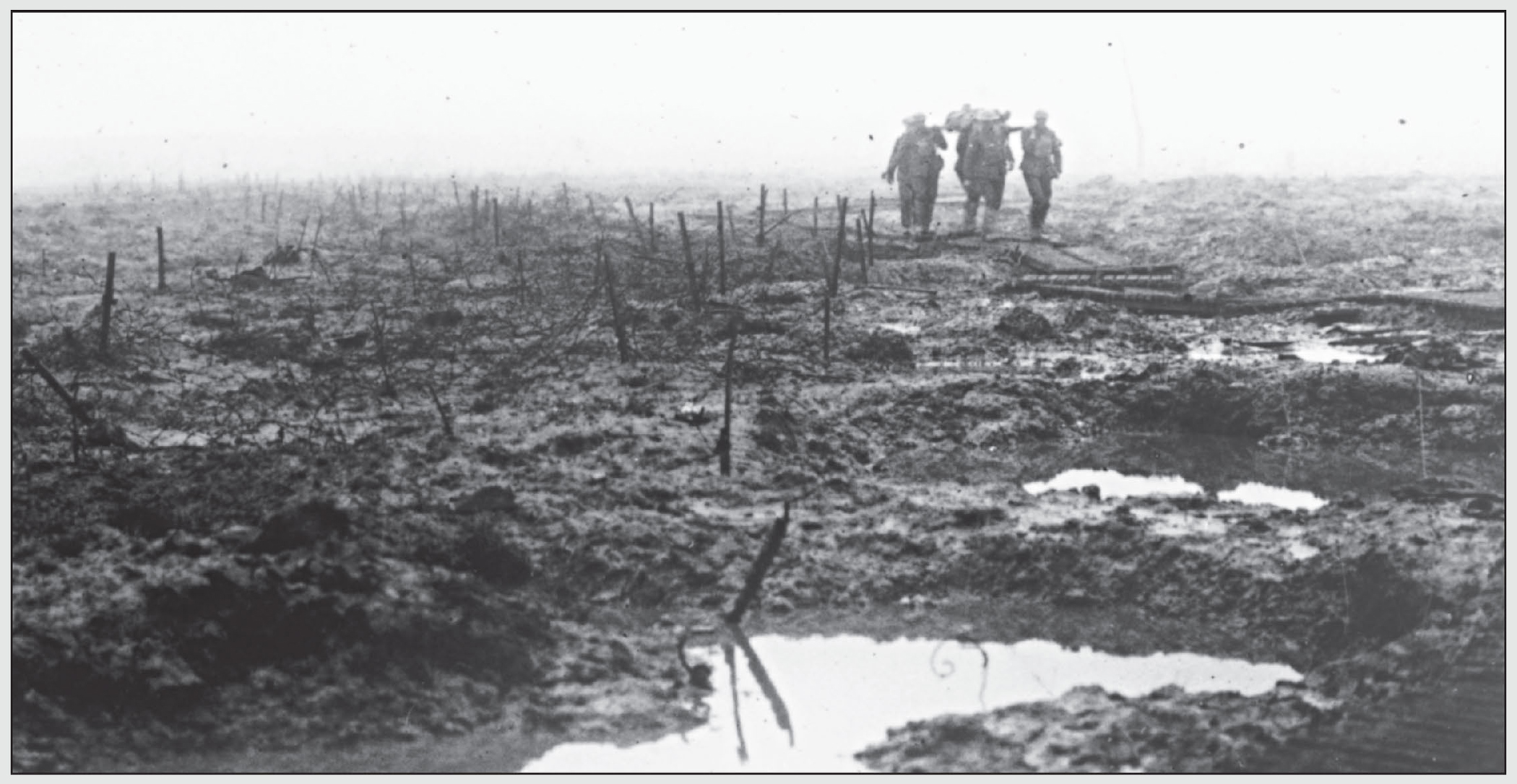 Canadian stretcher-bearers bring in a wounded soldier Lost in France He - photo 2