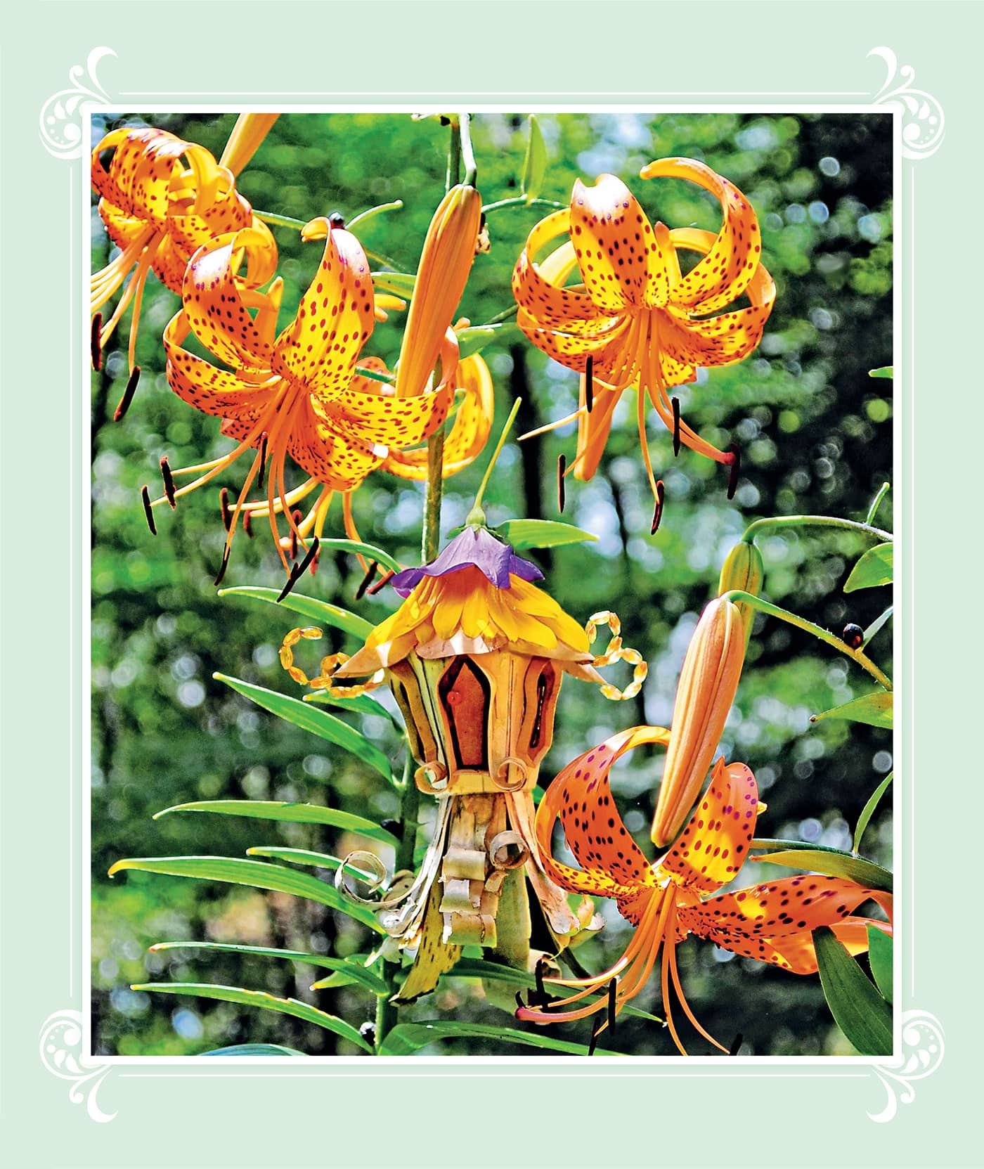 Inspired by the tiger lilies that grace my garden every year I built this tiny - photo 5