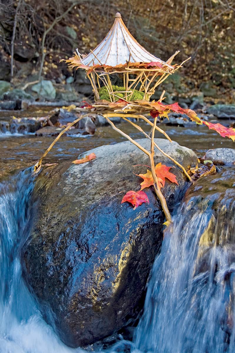 Autumn Leaf Gazebo This observation gazebo perched over the small waterfall - photo 7