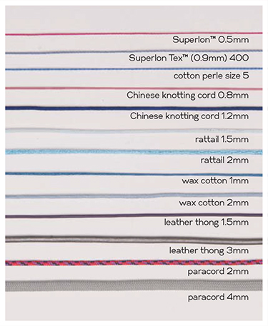 Satin cord rattail This silky cord has a high sheen and is available in a - photo 5