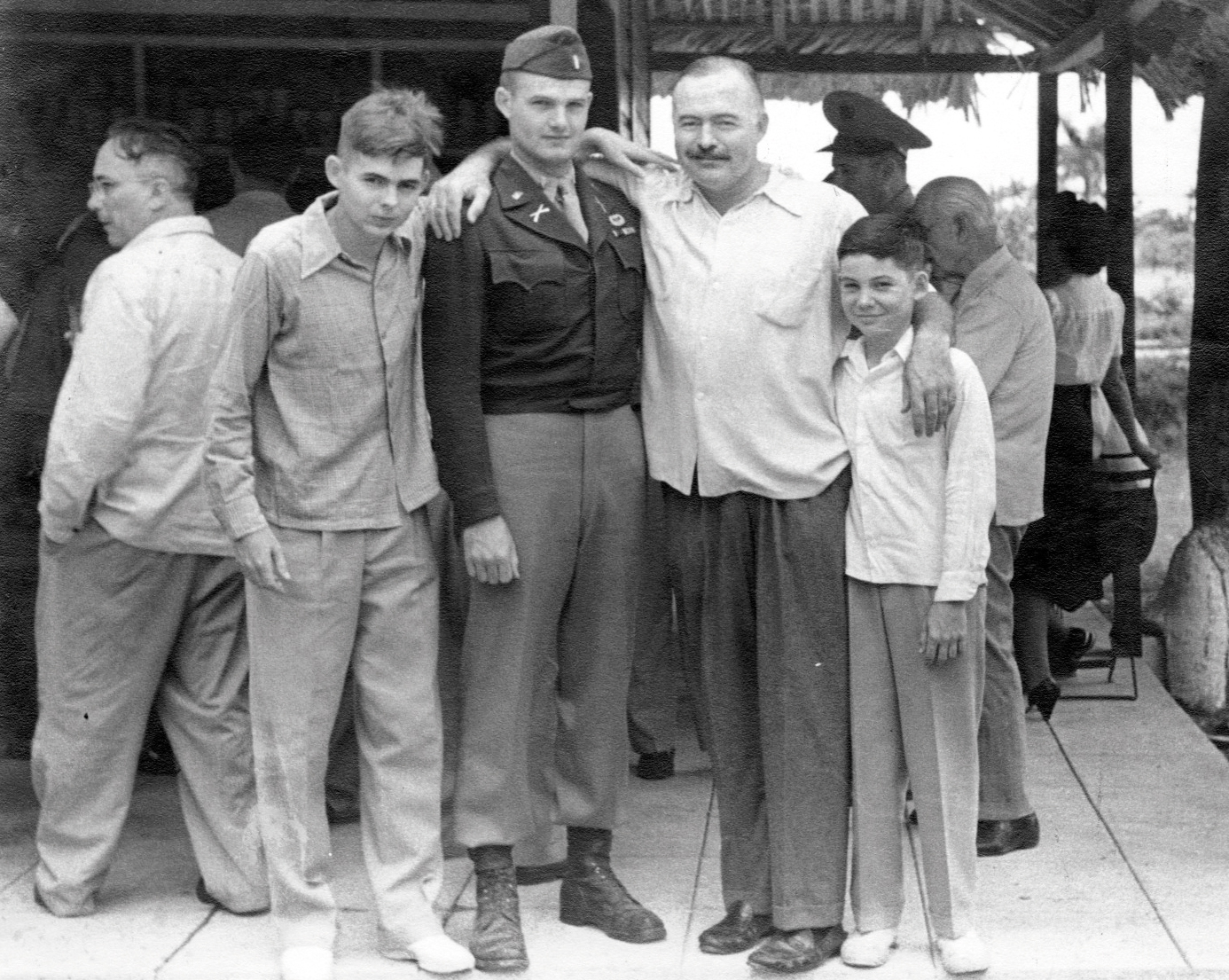 ERNEST HEMINGWAY WITH SONS PATRICK JOHN BUMBY AND GREGORY GIGI AT CLUB DE - photo 10