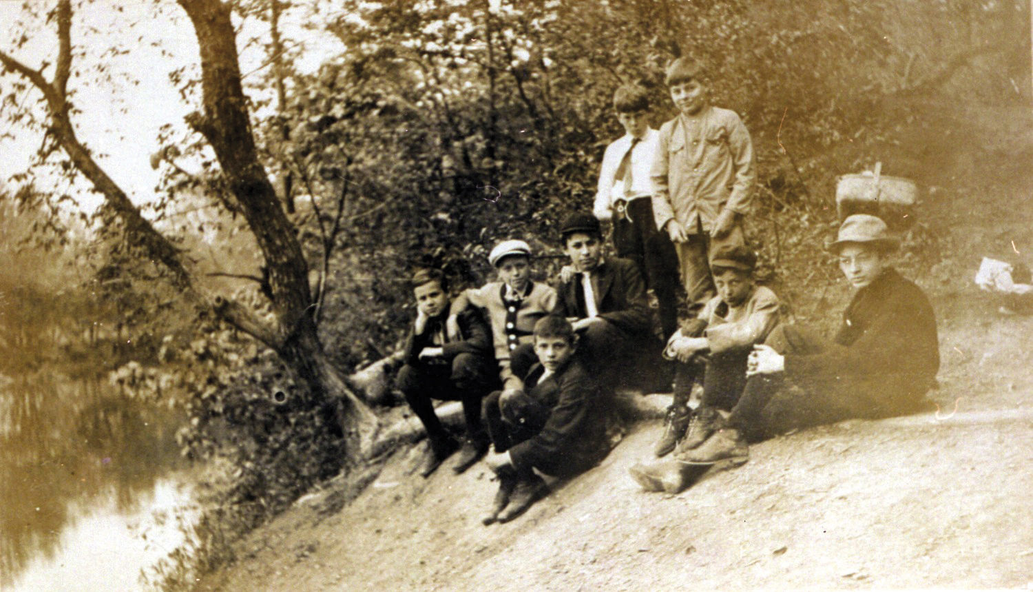 SOME AGASSIZ BOYS DOWN BY THE RIVER FALL 1910 FROM GRACE HALL HEMINGWAYS - photo 16