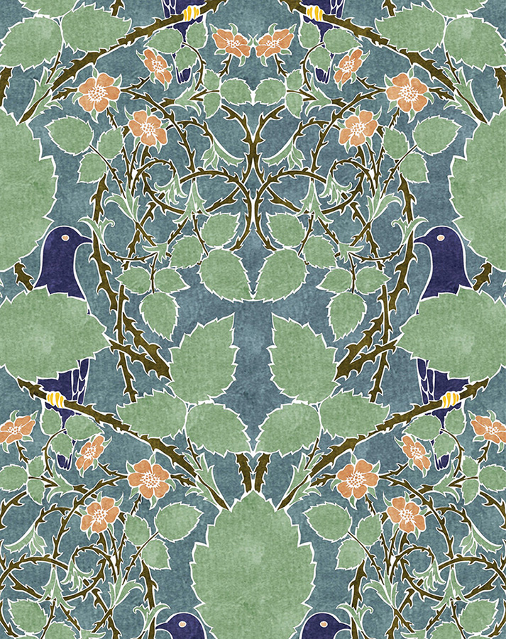 C F A Voysey Bird and Bramble wallpaper 1901 PREFACE IN RECENT YEARS - photo 2