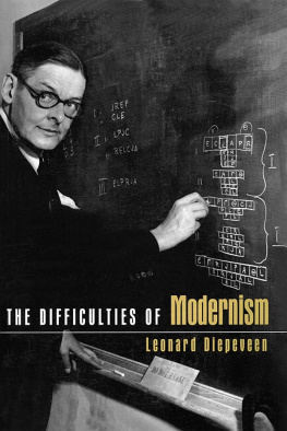 Leonard Diepeveen - The Difficulties of Modernism