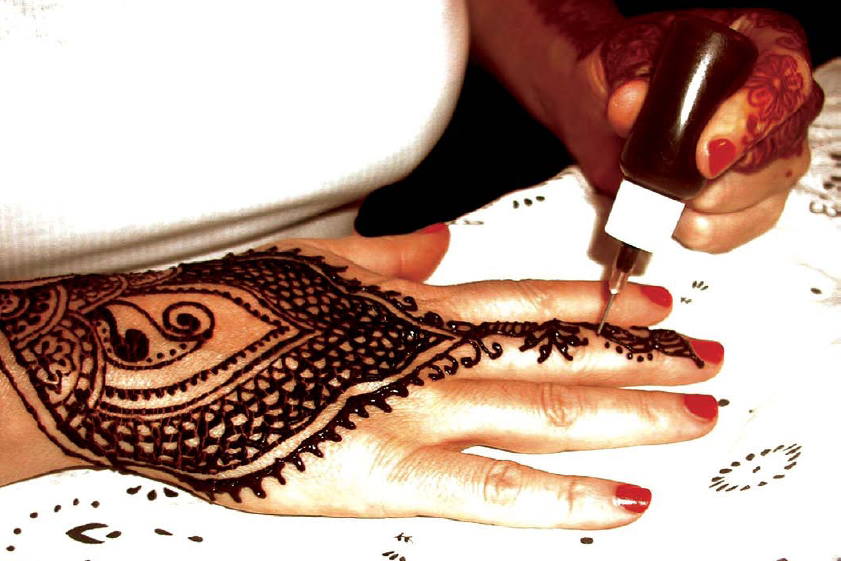 Culturally the most common modern reference to henna tattooing is its use in - photo 10