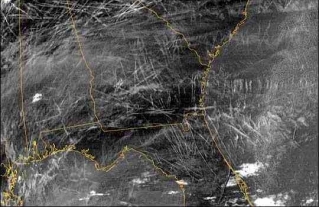 Figure 21 Left Chemtrail grid pattern as seen from the ground Right - photo 2