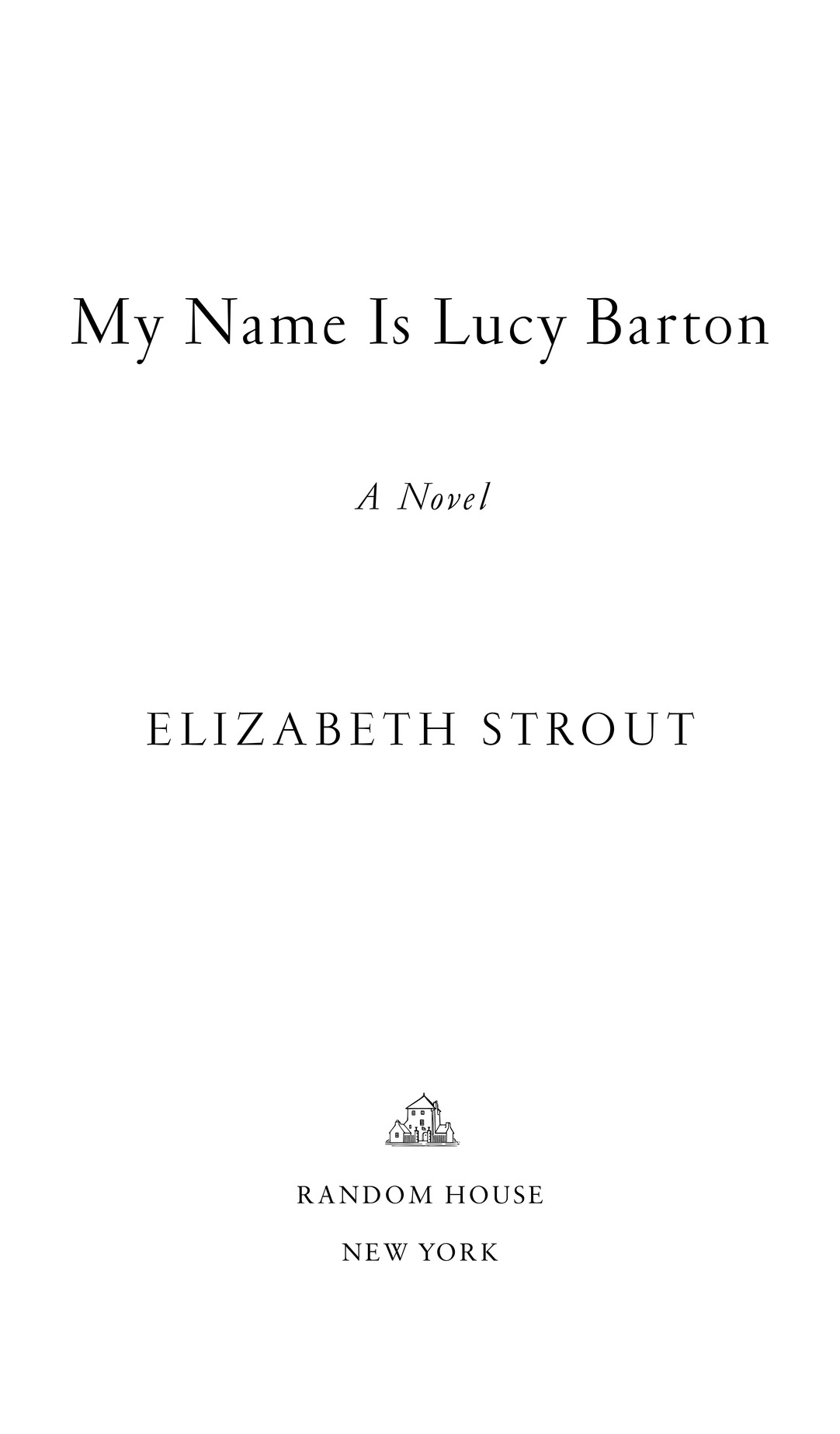 My Name Is Lucy Barton is a work of fiction Names characters places and - photo 2