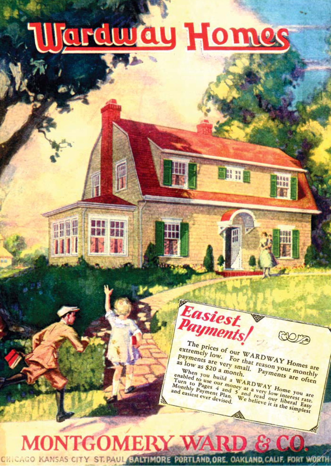The cover of the 1928 Wardway Homes catalog featured the popular Dutch Colonial - photo 4