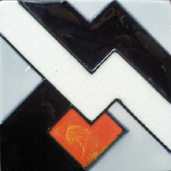 SHIRE PUBLICATIONS A bold abstract Art Deco tile made by Richards Tiles c - photo 1