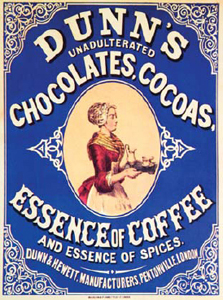 A showcard from around 1890 Dunns was a major force in late Victorian coffee - photo 1