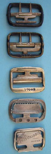 Utilitarian buckles with various chapes Top T or anchor shape Second down - photo 9