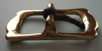 Buckle Brass Bar set back from the frame to take thick material Steel prong - photo 10