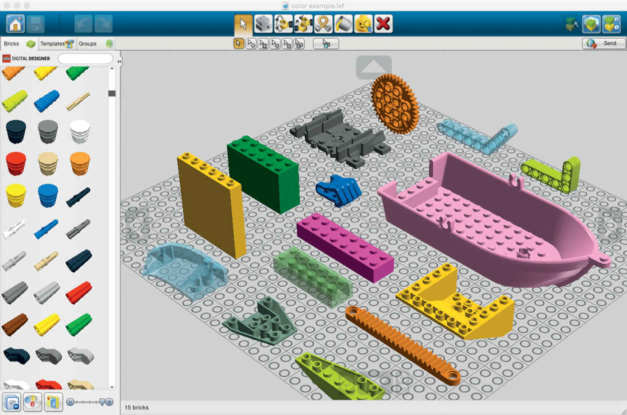 Figure 1-1 LEGO Digital Designer LDD offers every part in every color The - photo 3