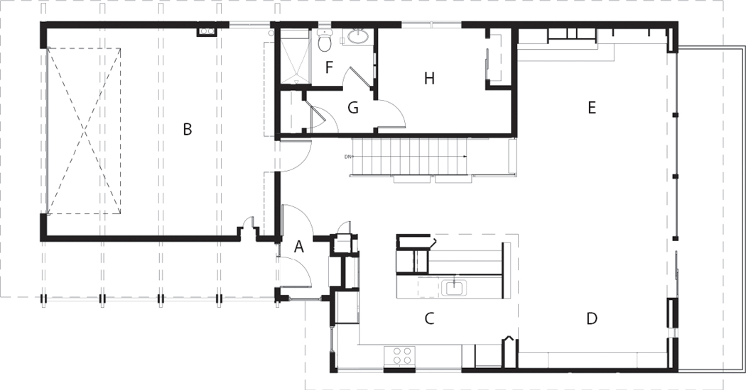 New floor plan A Entry B Garage C Kitchen D Dining - photo 8