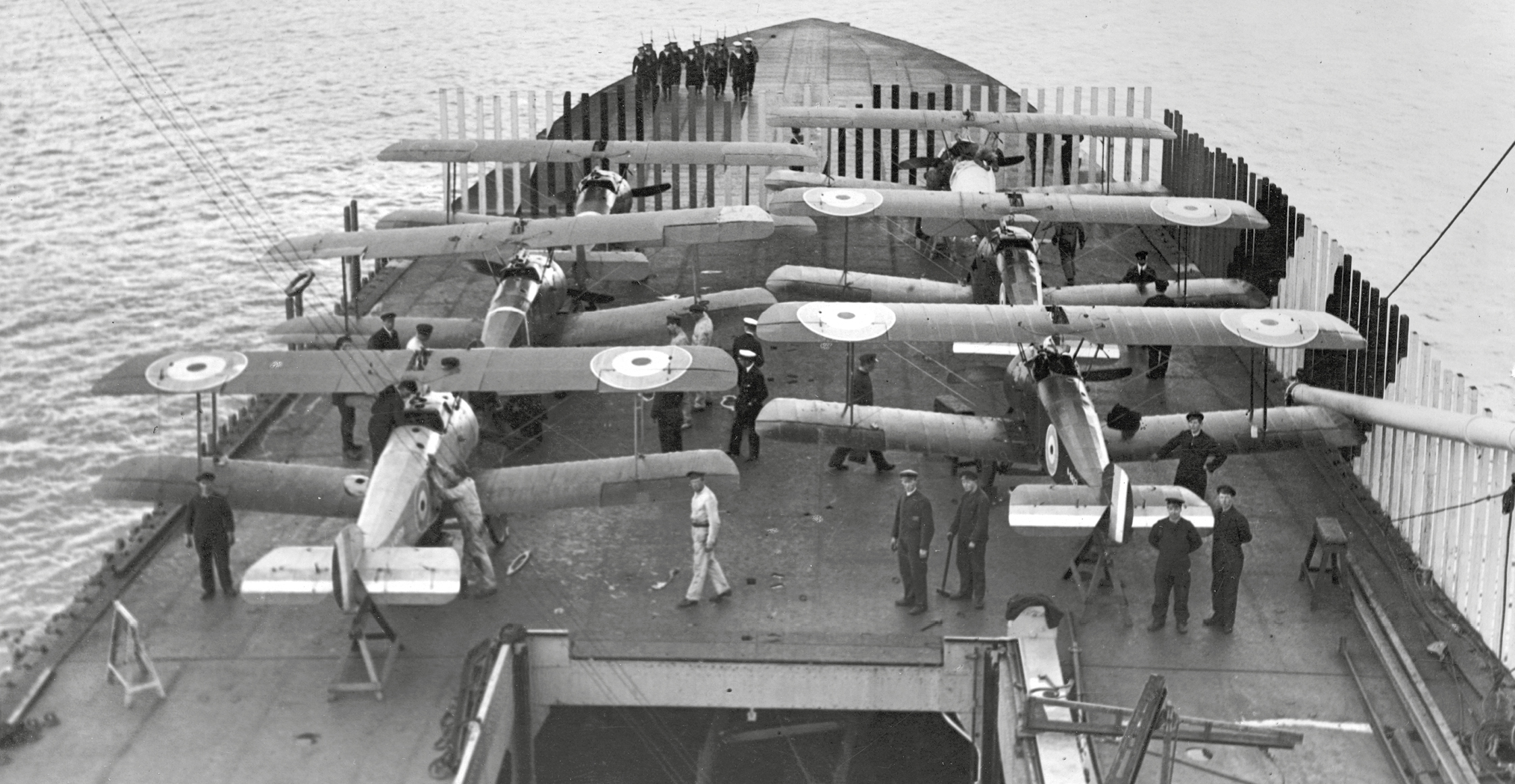 Sopwith 2F1 Camels aboard HMS Furious for the raid on the German airship base - photo 4