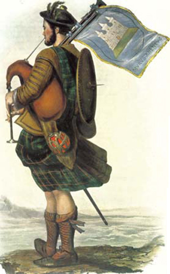 A reasonably convincing interpretation by McIan of a Highland piper wearing a - photo 6