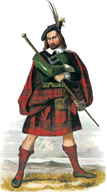 Fine study by McIan of a seventeenth-century Highland chieftain in a belted - photo 7