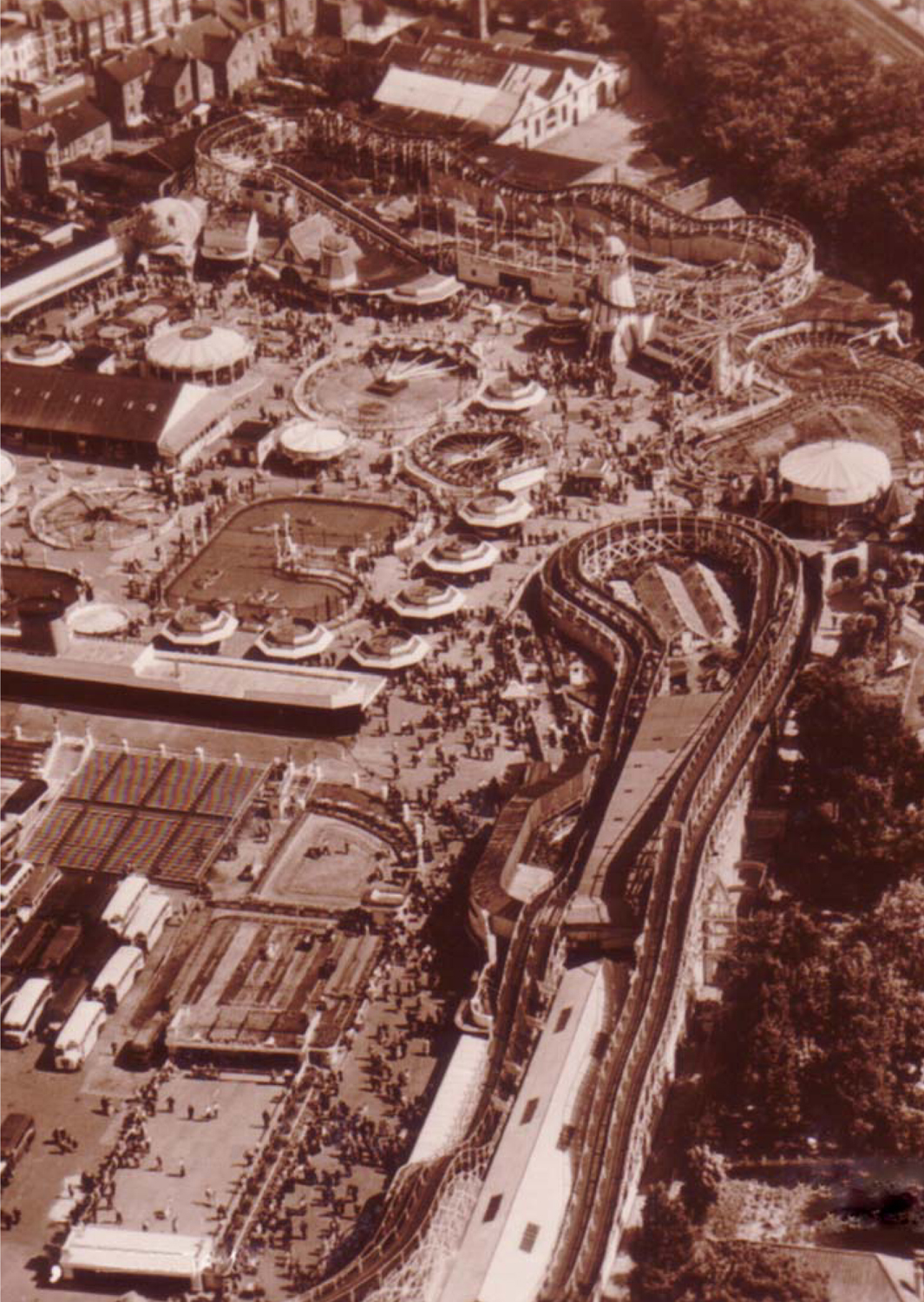 An aerial photograph of the Dreamland amusement park Margate taken in the - photo 4