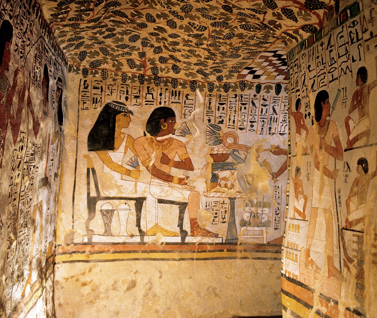 View of the burial chamber of the mayor of Thebes Sennefer see Now - photo 2