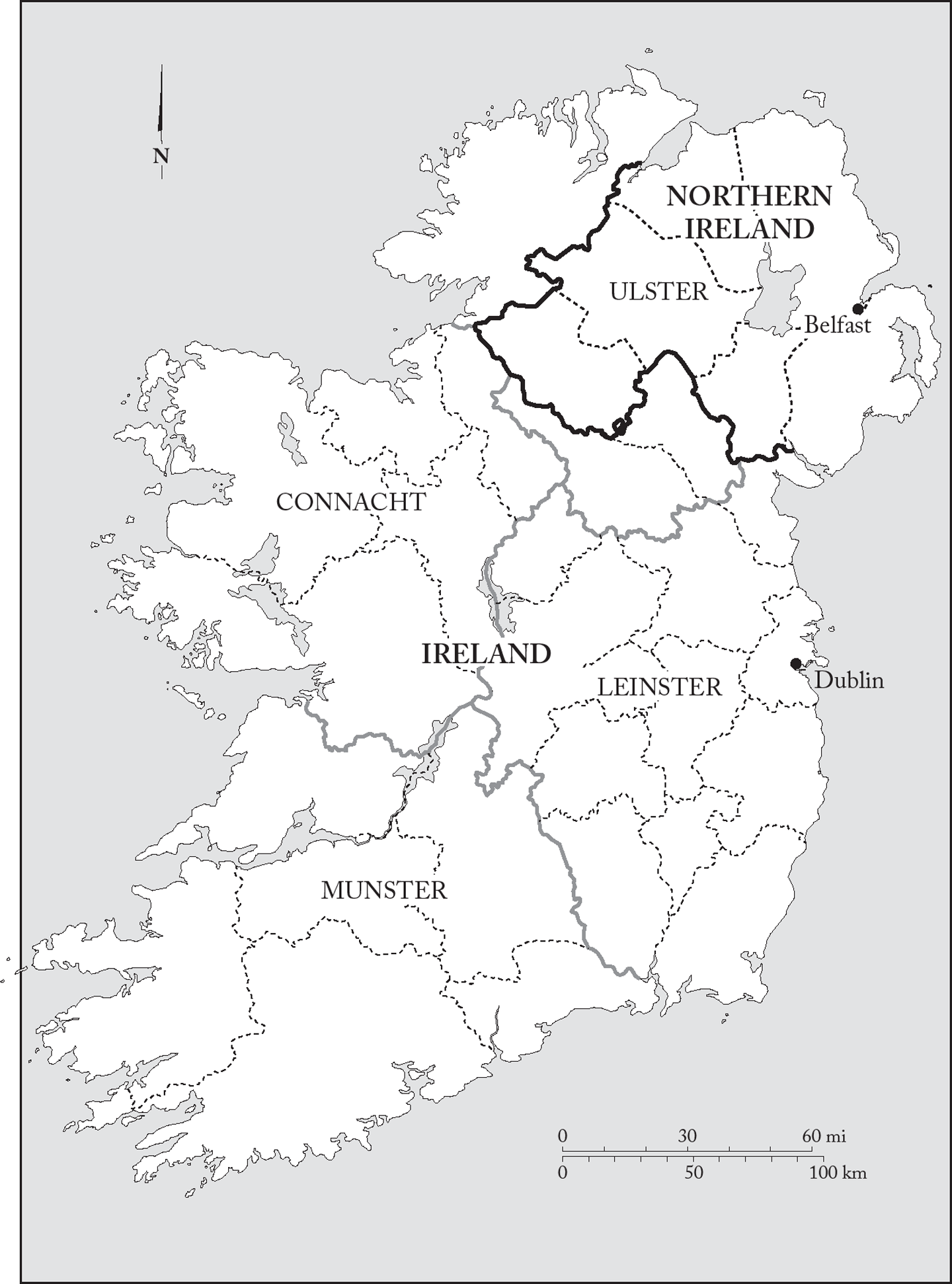 Map 1b The Free Irish State and Northern Ireland and the 1925 Irish Boundary - photo 2