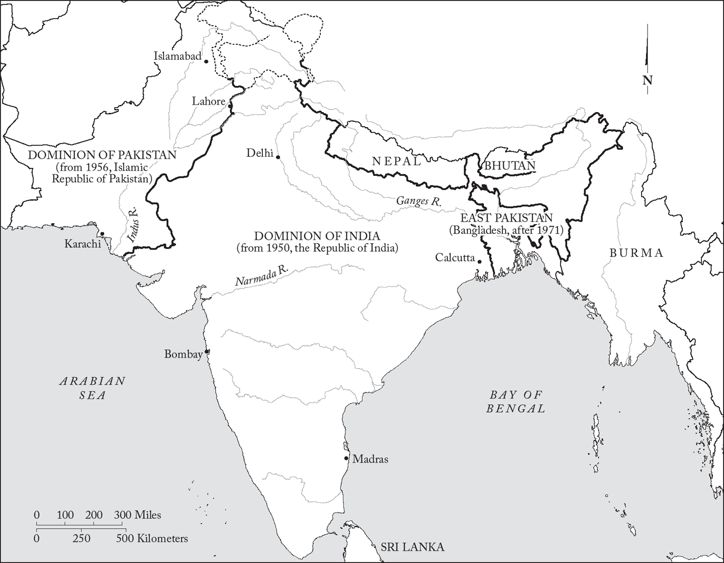 Map 3b The Partition of India and Pakistan 1947 INTRODUCTION DRAWING THE LINE - photo 6