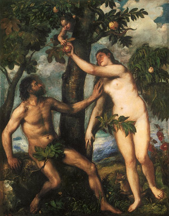 Titian Tiziano Vecellio Adam and Eve c 1550 Oil on canvas 240 x cm - photo 5