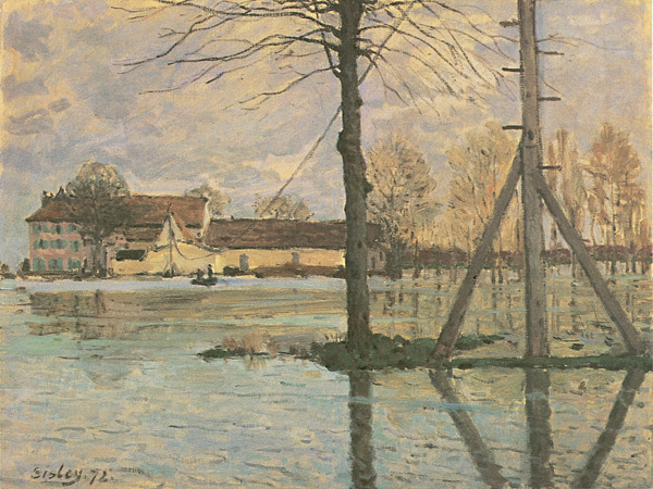 3 The Ferry of the Ile de la Loge - Flood 1872 Oil on canvas 45 x 60 cm - photo 5