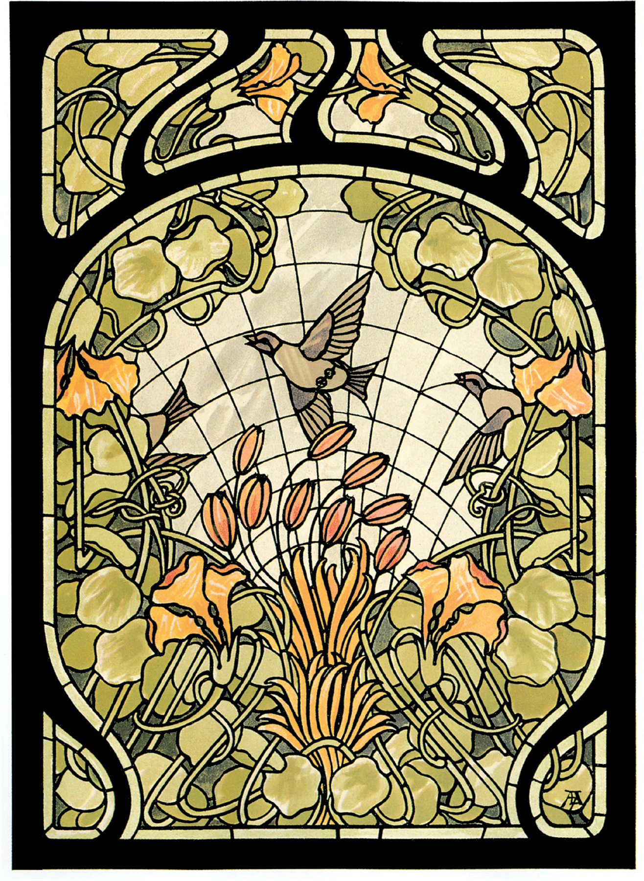 Masterworks of Art Nouveau Stained Glass - photo 11