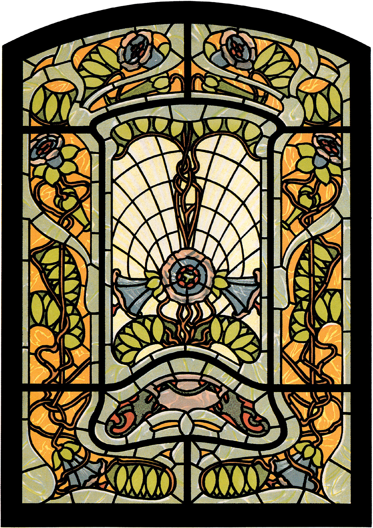 Masterworks of Art Nouveau Stained Glass - photo 17