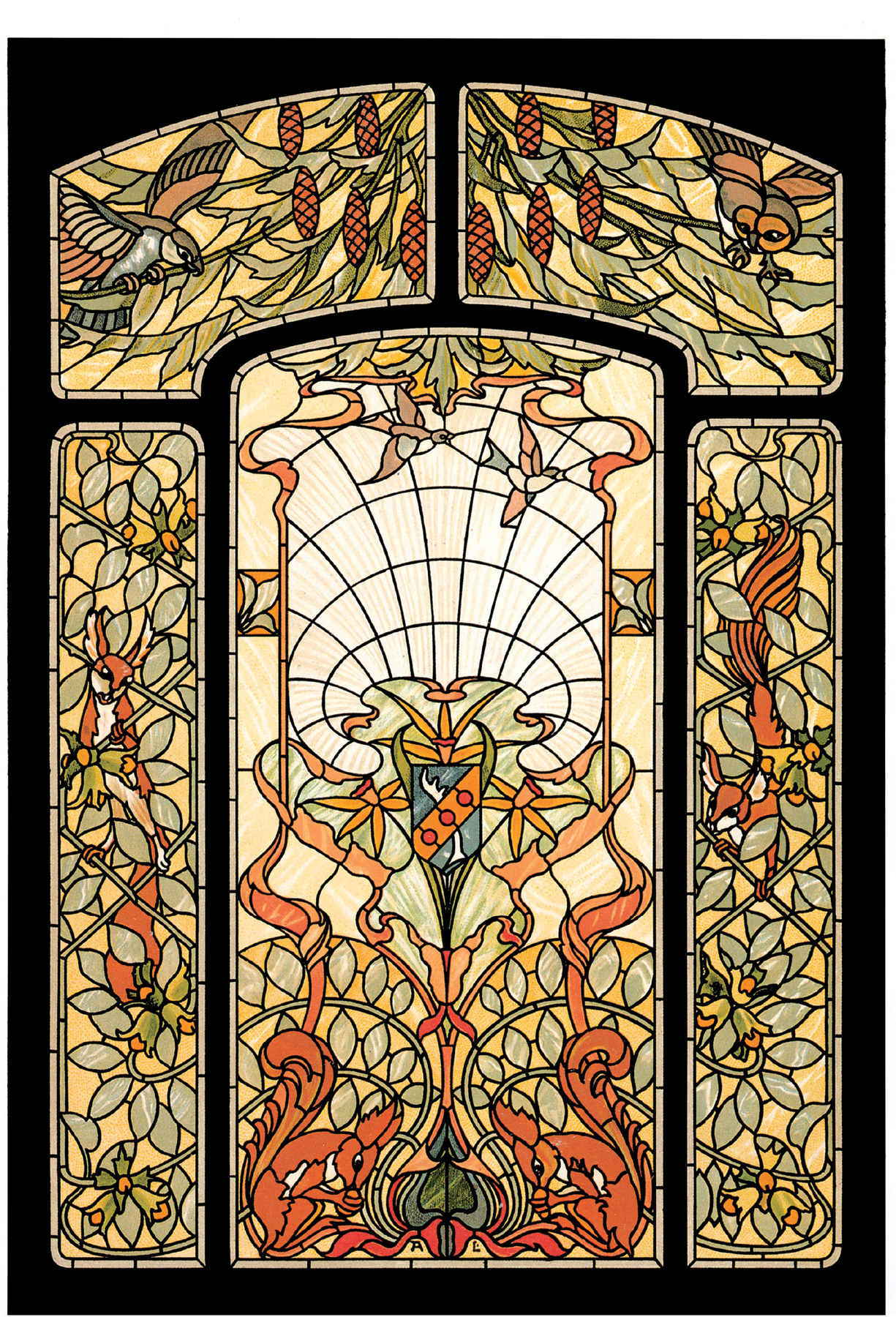 Masterworks of Art Nouveau Stained Glass - photo 21