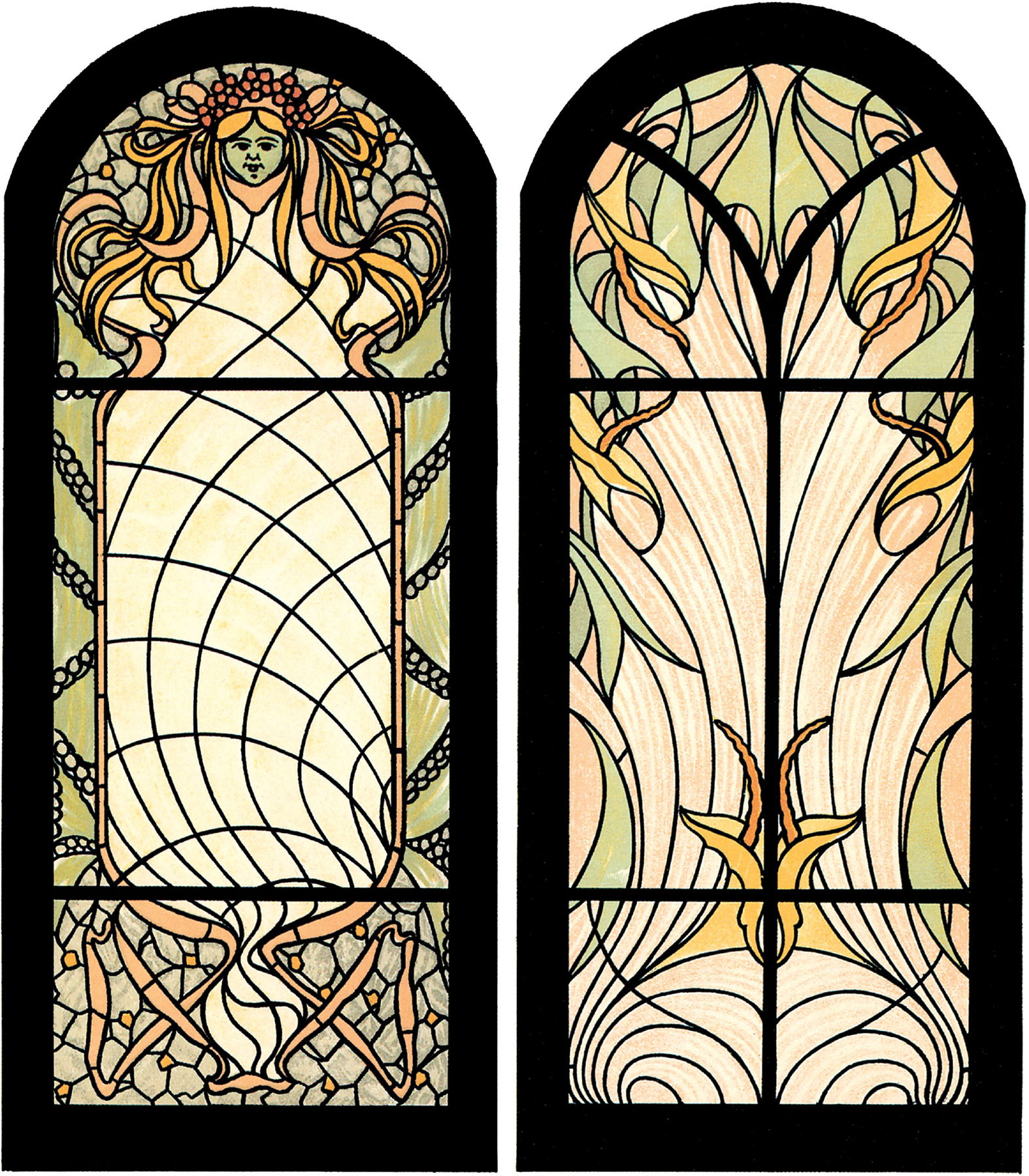 Masterworks of Art Nouveau Stained Glass - photo 24