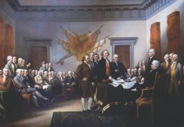 John Trumbulls Declaration of Independence 1817 depicts the founding fathers - photo 6