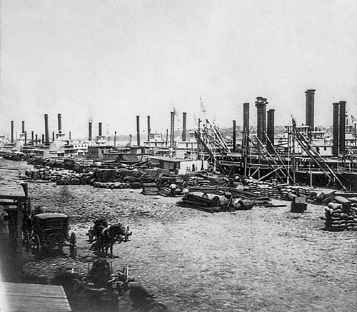 Steamboats lined the levee along the Mississippi River in St Louis KEEPING - photo 9