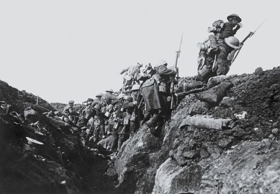 ROBERT HUNT COLLECTIONMARY EVANS CANADIAN TROOPS leave their trenches and - photo 5