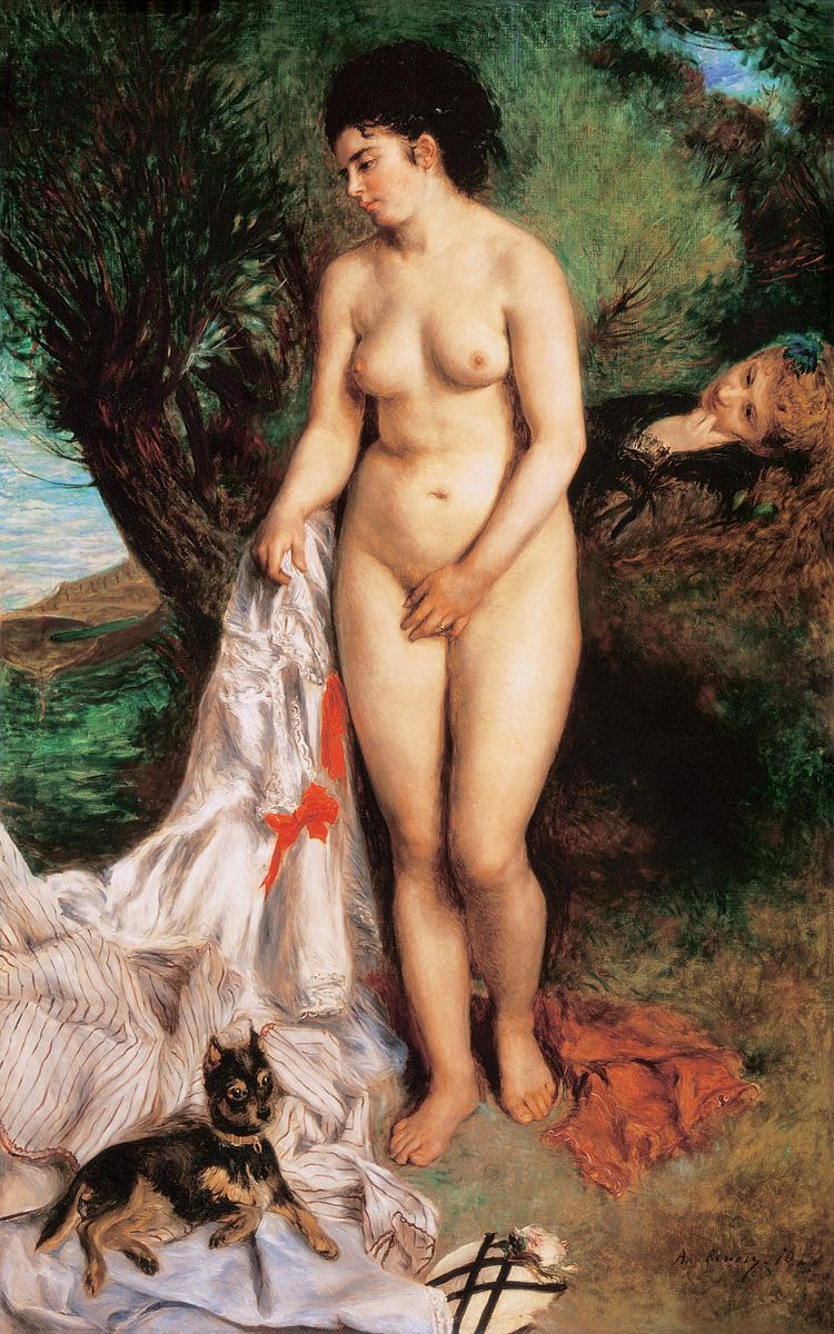 Pierre Auguste Renoir Bather with a Griffon Dog 1870 Oil on canvas 184 x - photo 4