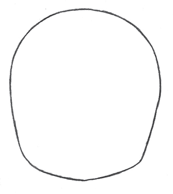 Draw the Head Shape Using a pencil draw the shape of a chibi head The top of - photo 10