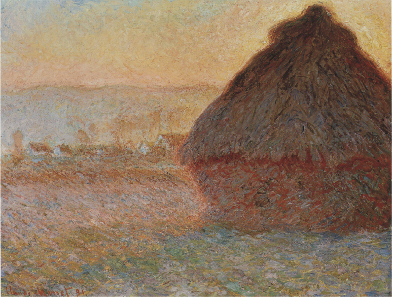 Plate 4 Claude Monet Wheatstack Sunset W 1289 1891 73 92 cm Museum of - photo 5