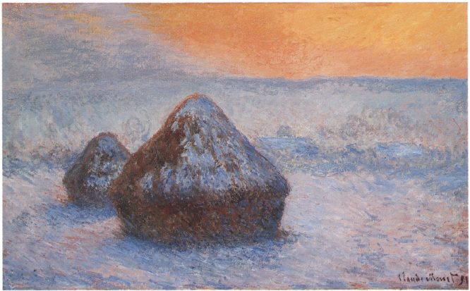 Plate 5 Claude Monet Wheatstacks Sunset Snow Effect W 1278 1891 65 100 - photo 6