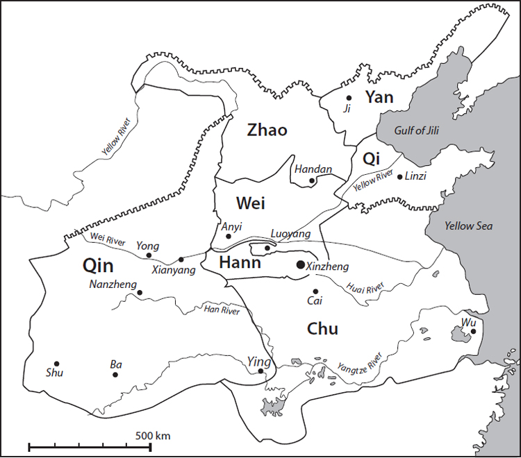 Figure 1 The lands of Qin and the other six major Warring States c300 BC - photo 3