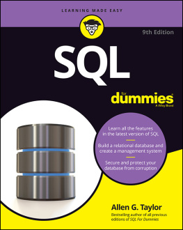 Allen G. Taylor - SQL for Dummies, 9th Edition