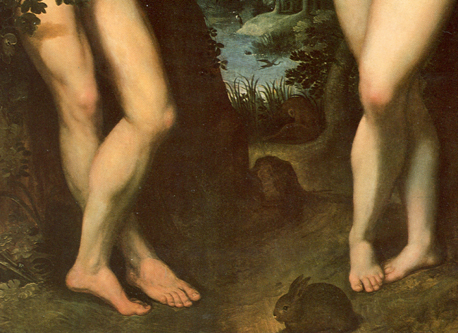 Detail Adam and Eve by Marcantonio Raimondi 1512-1514 THE JUDGEMENT OF - photo 14