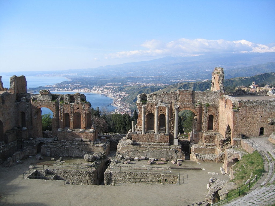 The ancient theatre at Taormina is one of the most celebrated ruins in Sicily - photo 16