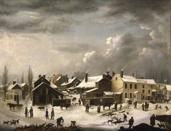 A preindustrial Winter Scene in Brooklyn by Francis Guy c1819 Anna Katharine - photo 9