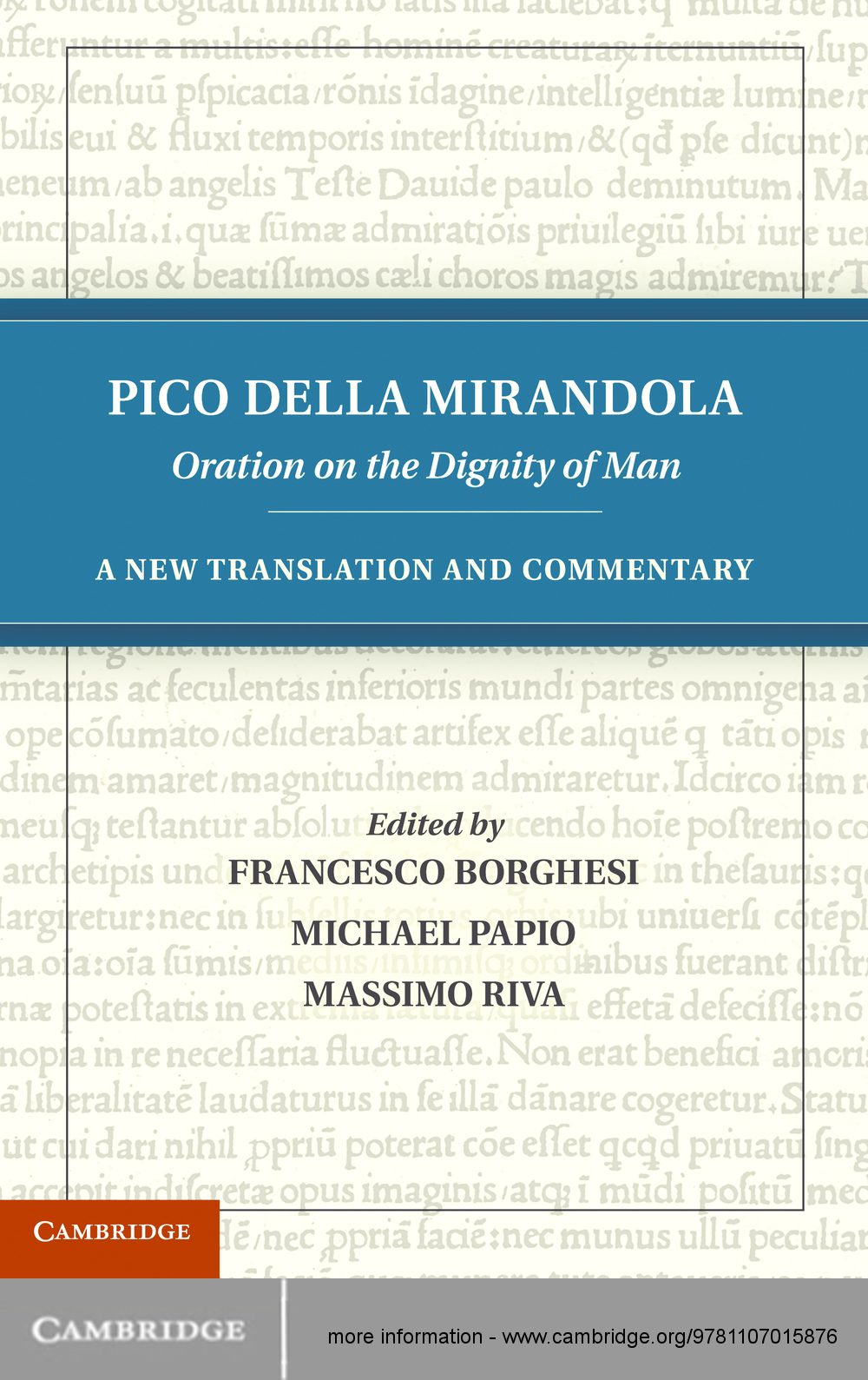 Pico della Mirandola Oration on the Dignity of Man This is a new translation - photo 1