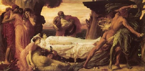 Hercules Wrestling with Death for the Body of Alcestis by Frederic Leighton - photo 8