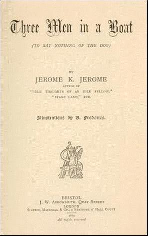 Title page of the first edition Jeromes wife Ettie whom he married - photo 9