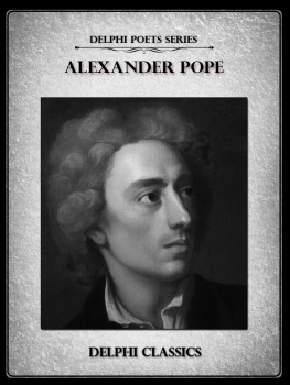 Alexander Pope Complete Works of Alexander Pope