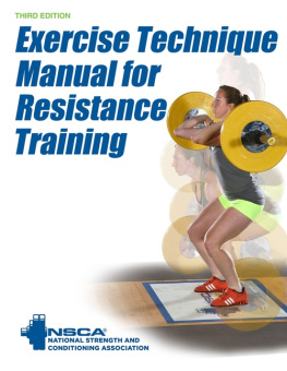 NSCA - Exercise Technique Manual for Resistance Training